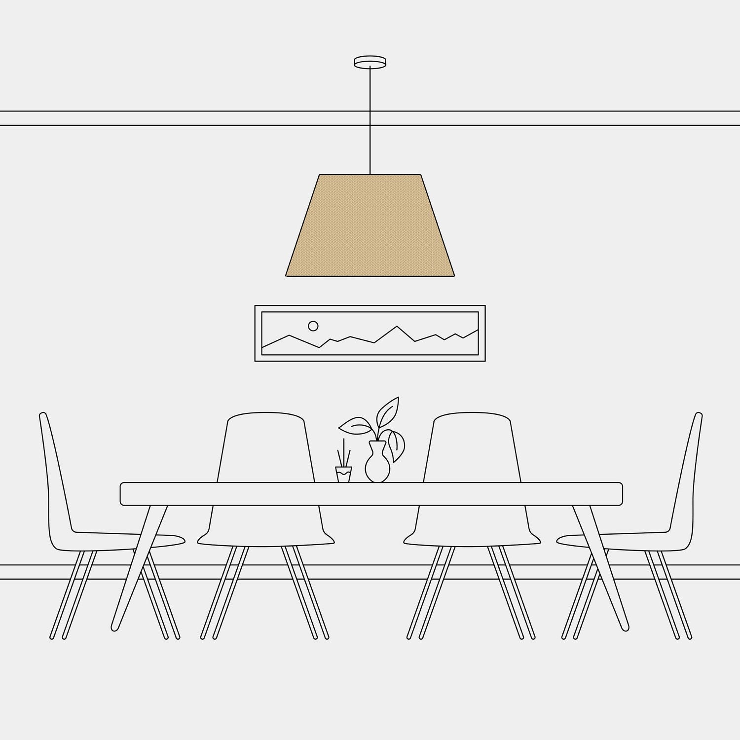 Paralume Impero L per sospensione con attacco E27 - Made in Italy - Juta Naturale