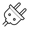 <strong> Podłącza się do gniazdka elektrycznego</strong>