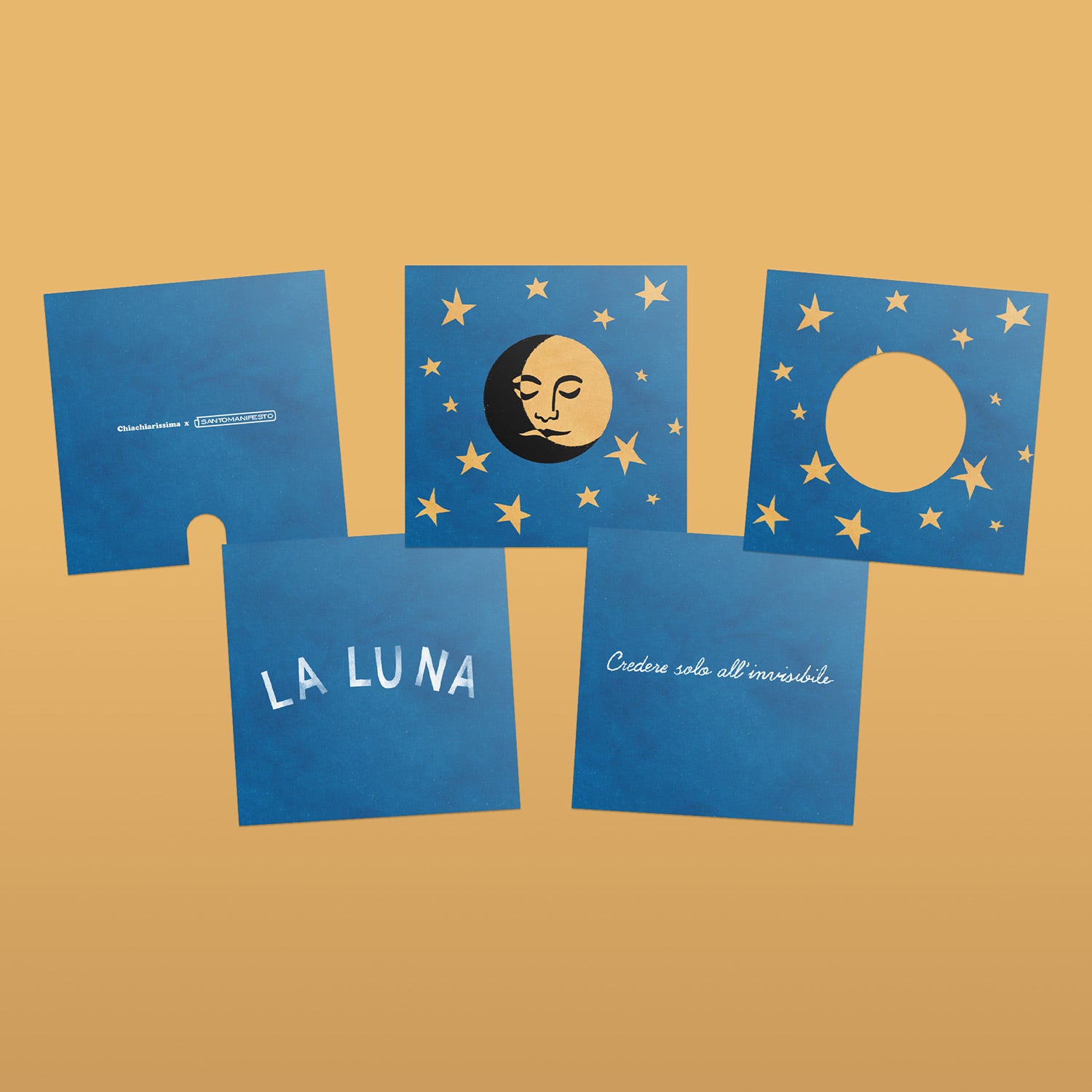 Lampada da tavolo Cubetto "La luna" con lampadina globo mezza sfera argento - Santomanifesto