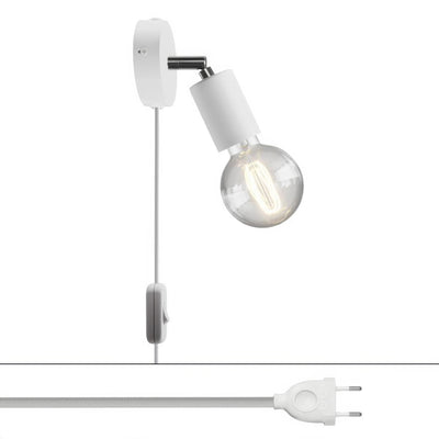 Lampa Spostaluce Snodo regulowany z metalu – Biała
