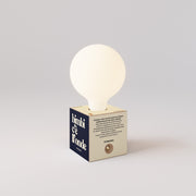 Cabless03 "Bimbi c’è l’onde" con lampadina globo effetto porcellana - Tuttapolpa