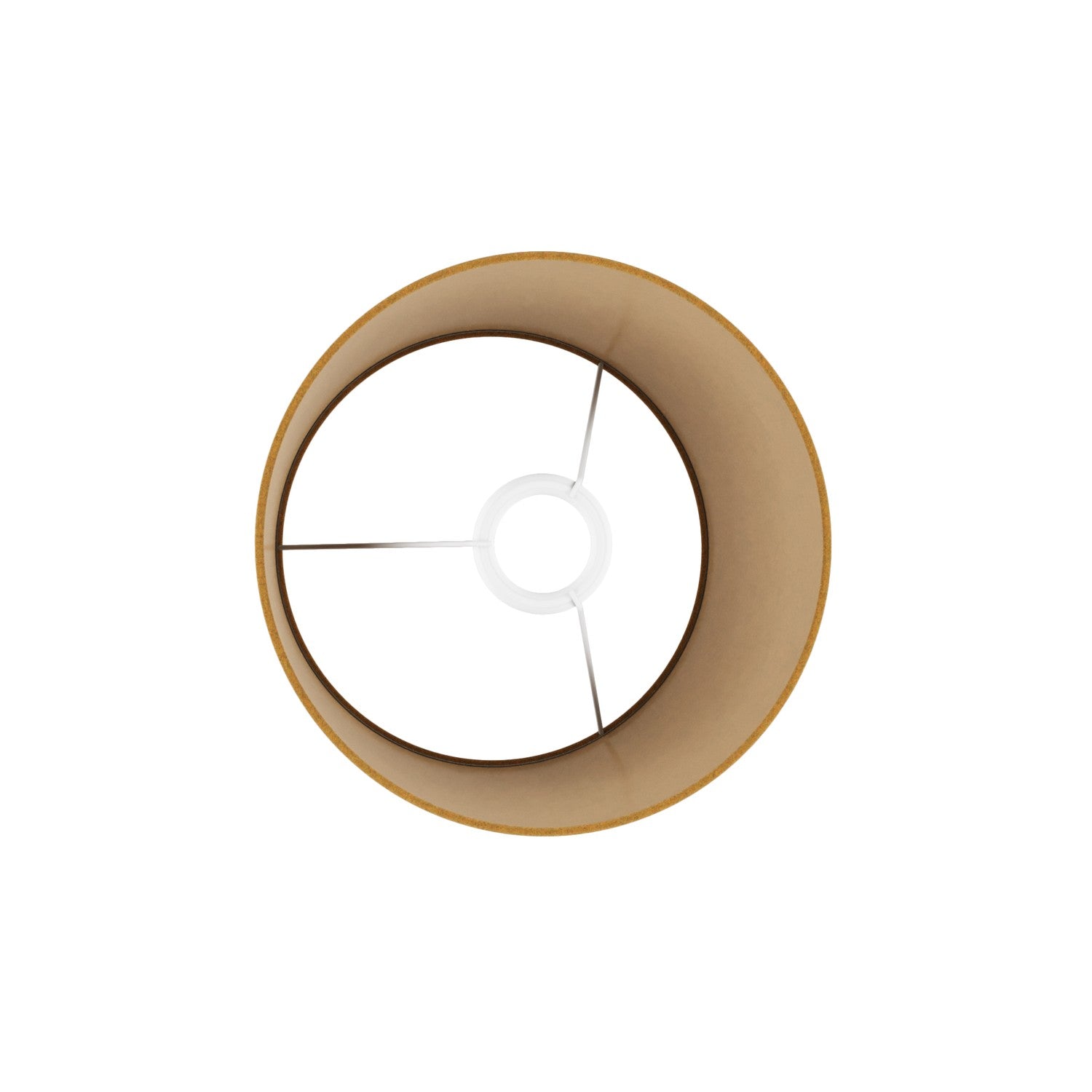 Paralume Athena con attacco E27 per lampada da tavolo o da terra - Made in Italy - Lana Senape