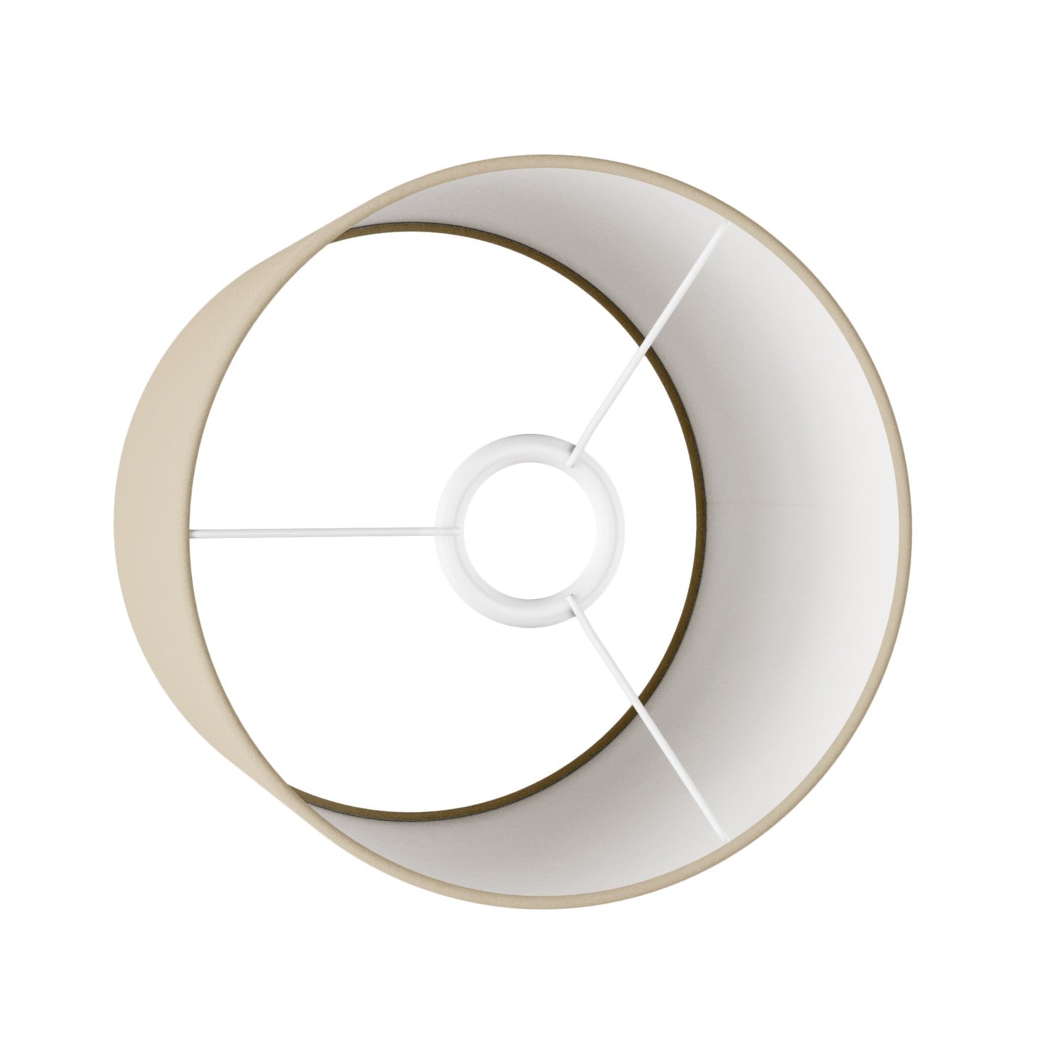 Paralume Cilindro M in tessuto con attacco E27 - Made in Italy - Arenal Tortora