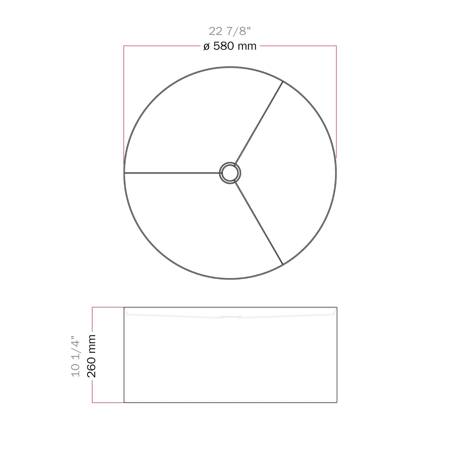Paralume Cilindro XXL in tessuto con attacco E27 - Made in Italy - Arenal Oro