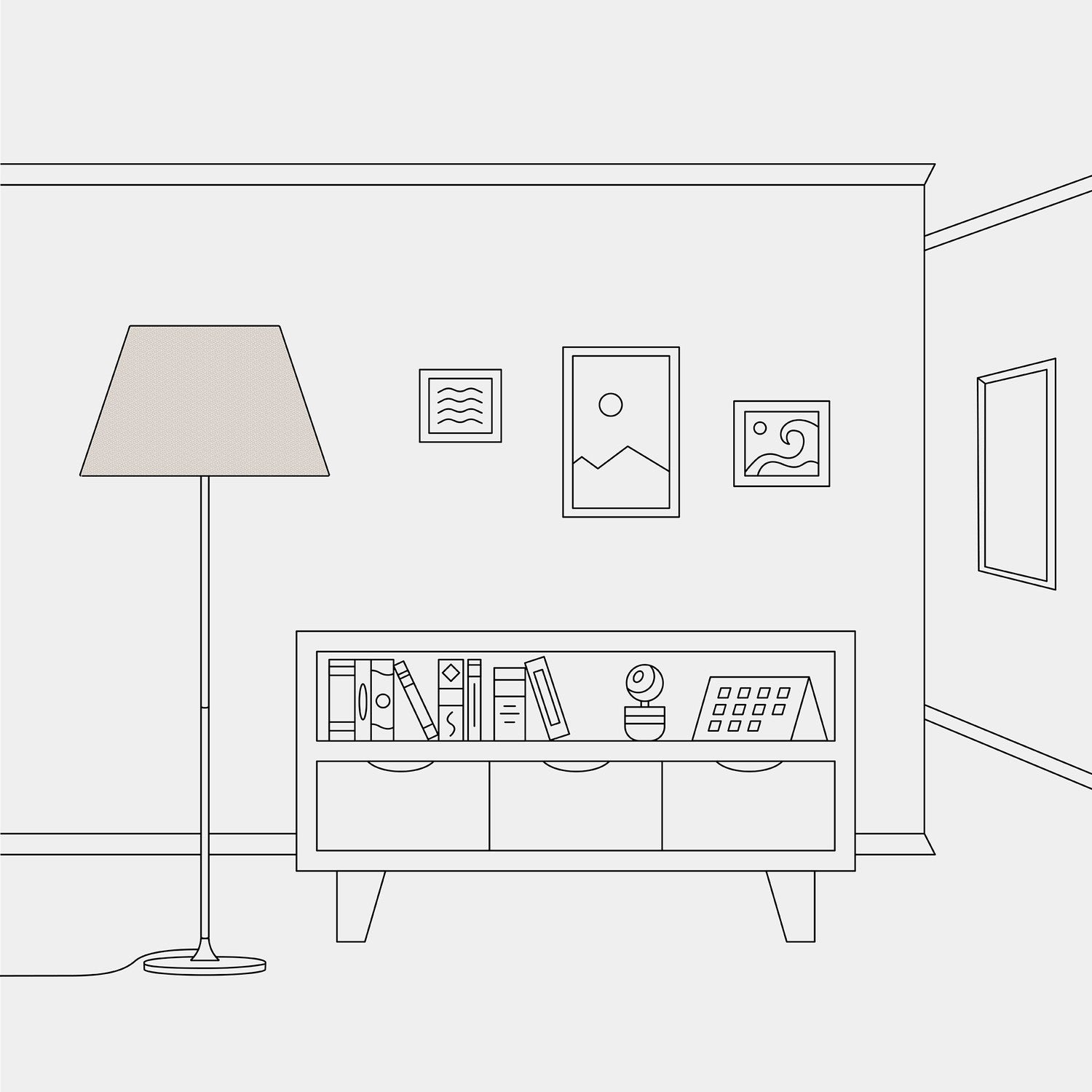 Paralume Impero L per lampada da tavolo o applique con attacco E27 - Made in Italy - Lana Sabbia