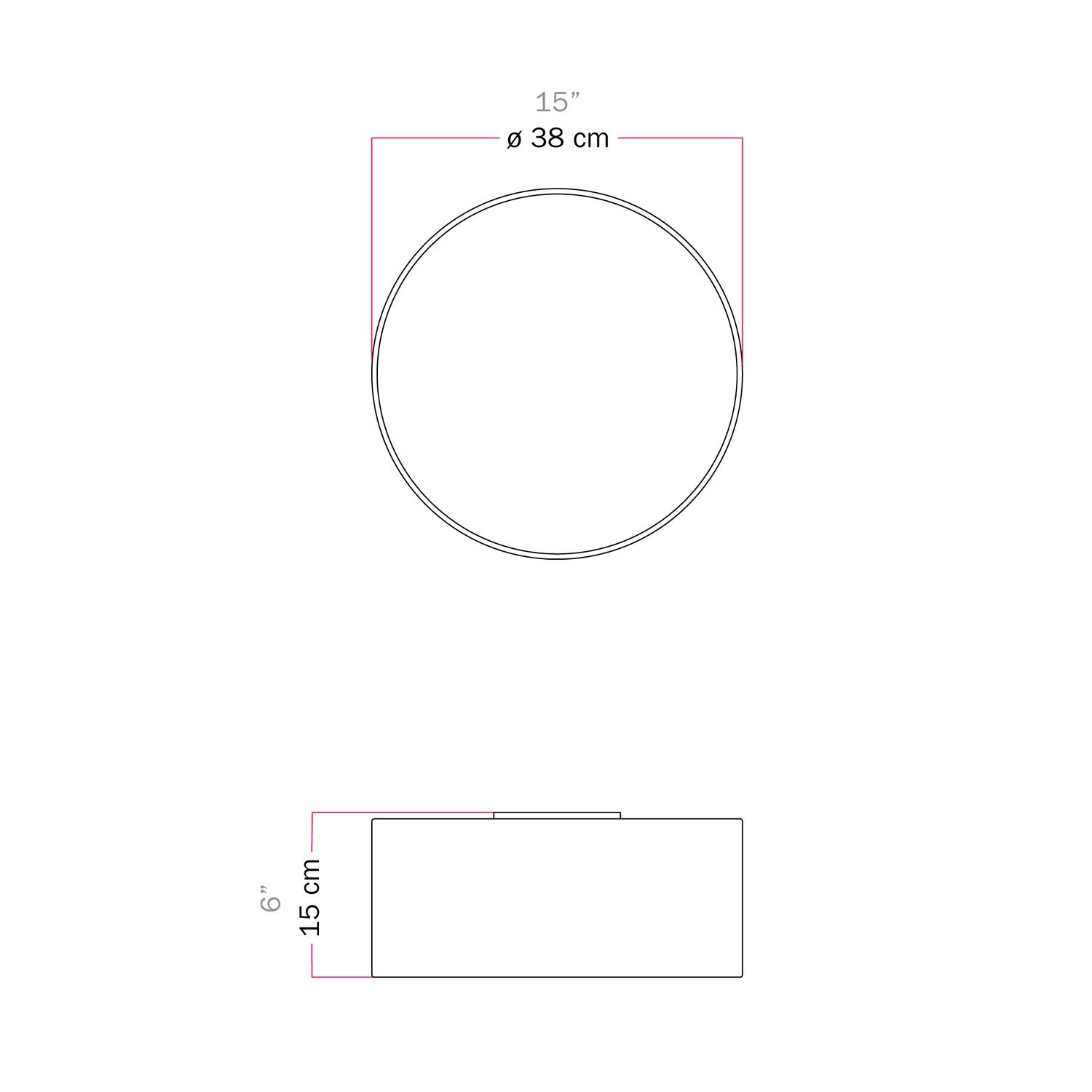 Plafoniera in tessuto Small - Made in Italy - Teletta Verde Dubbio