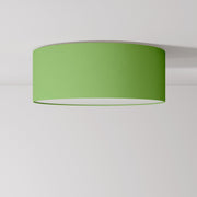 Plafoniera in tessuto Medium Slim - Made in Italy - Cinette Verde Pistacchio
