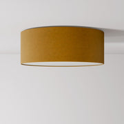 Plafoniera in tessuto Medium Slim - Made in Italy - Lana Senape