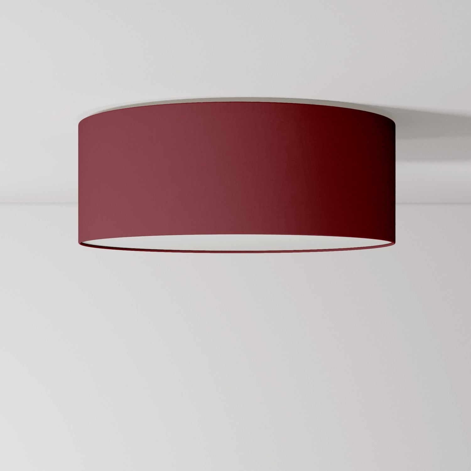 Plafoniera in tessuto Medium Slim- Made in Italy - Arenal Bordeaux