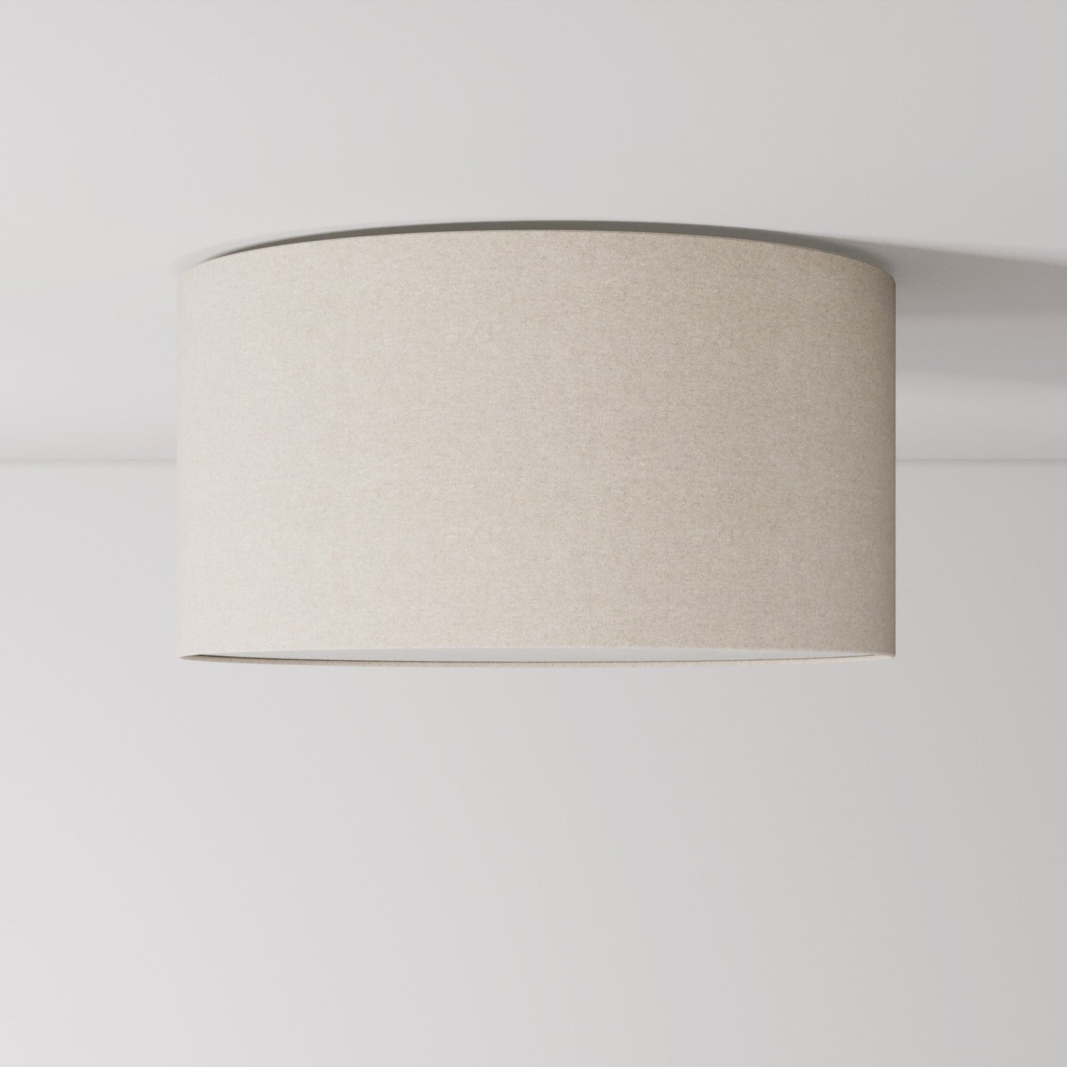 Plafoniera in tessuto Medium - Made in Italy - Lana Sabbia