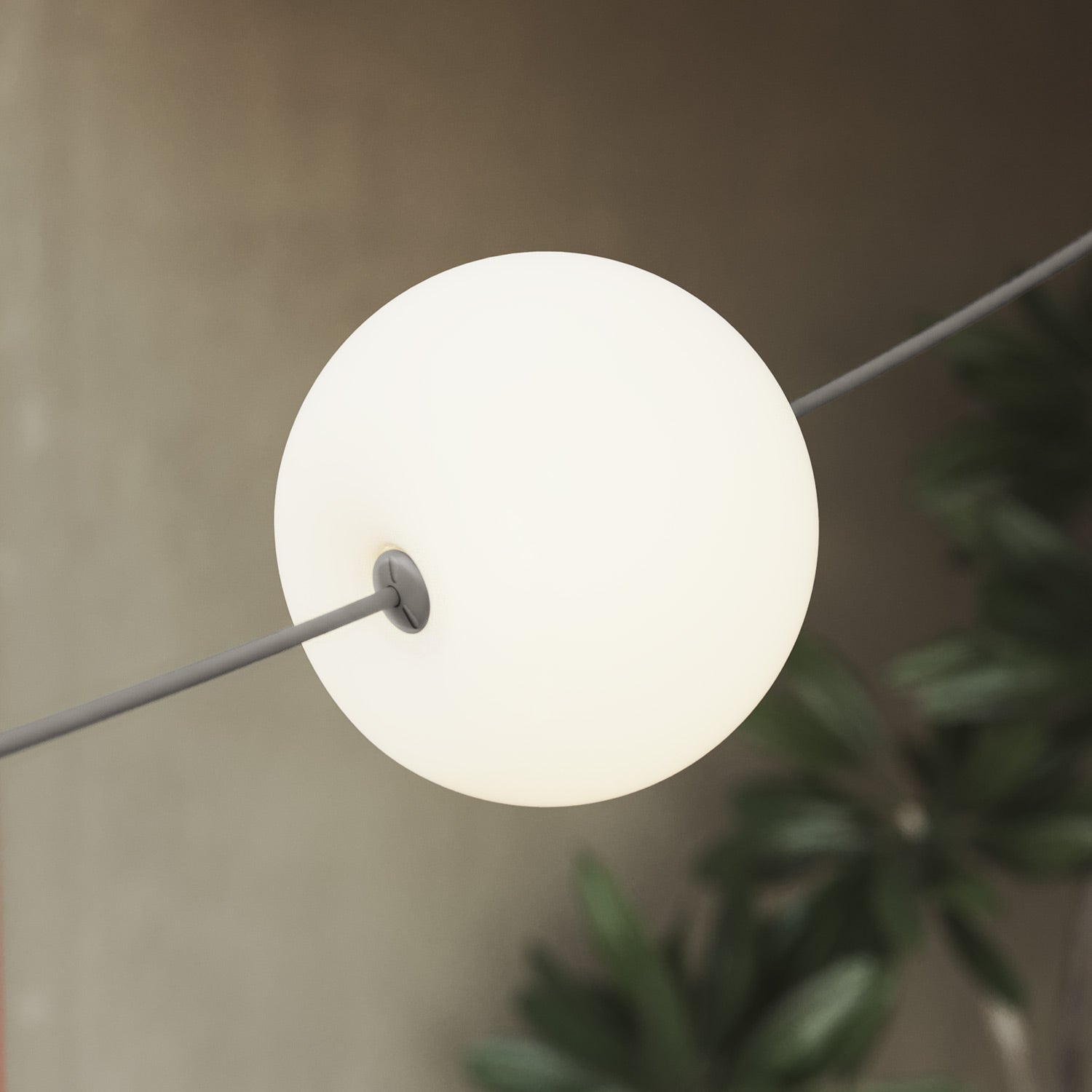 Catena luminosa 6 punti luce da esterno IP67 Grigio - Marina6 Cherry 70 cm