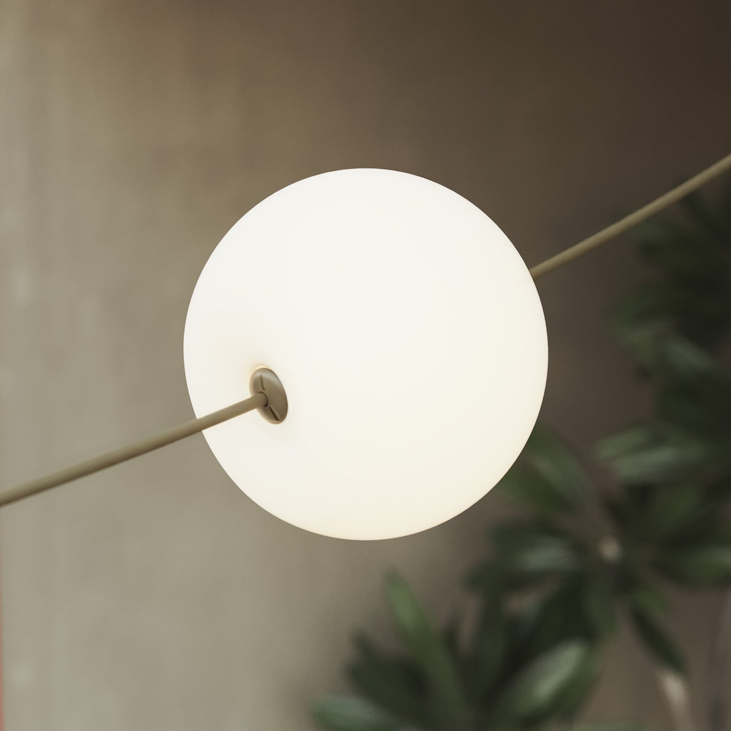 Catena luminosa 6 punti luce da esterno IP67 Verde Oliva - Marina6 Cherry 70 cm