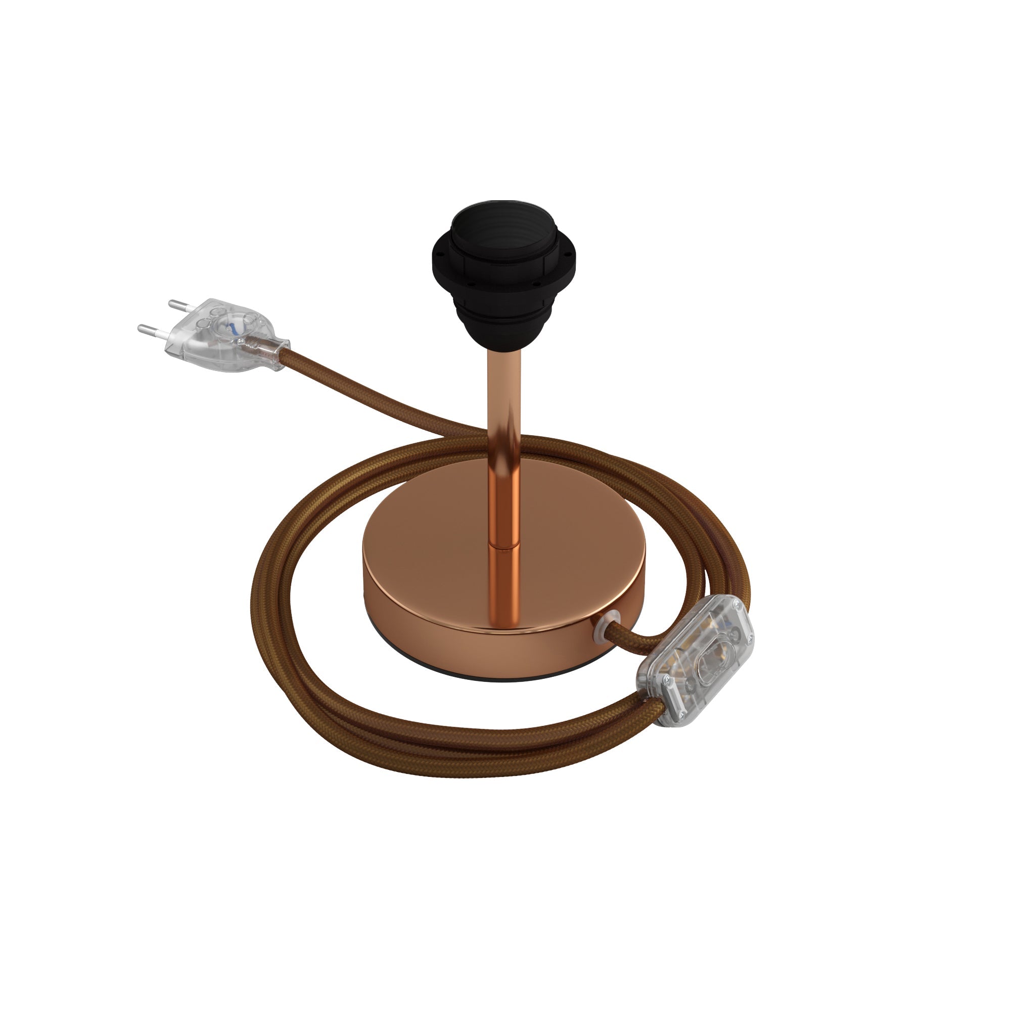 Alzaluce per paralume - Lampada da tavolo in metallo - Rame 10 cm