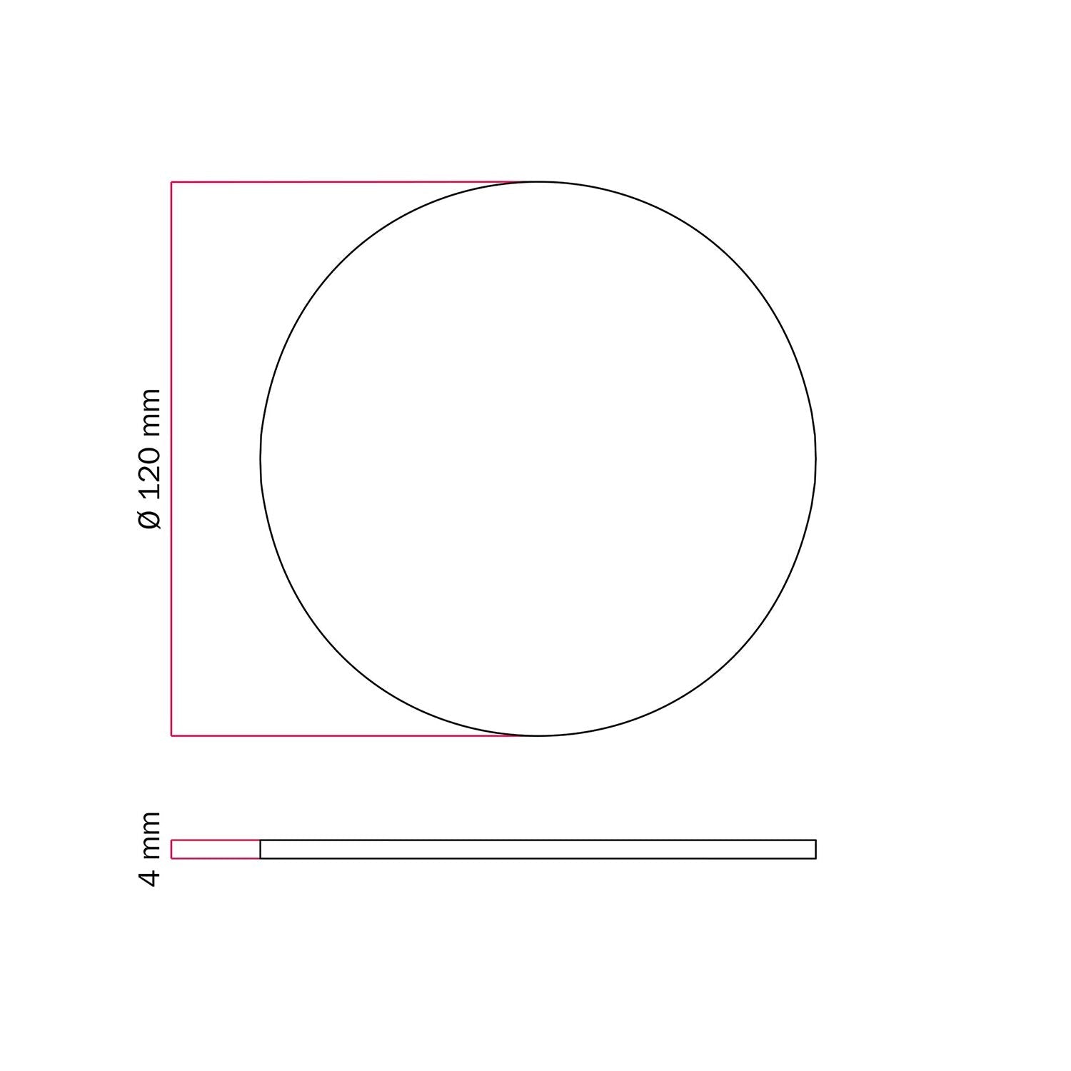 Base metallica tonda per lampada da tavolo MAG-Y - Bianco opaco