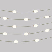 Catena luminosa 12 punti luce da esterno IP67 Verde oliva - Marina12