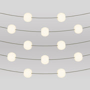 Catena luminosa 12 punti luce da esterno IP67 Verde Oliva - Marina12 Cherry