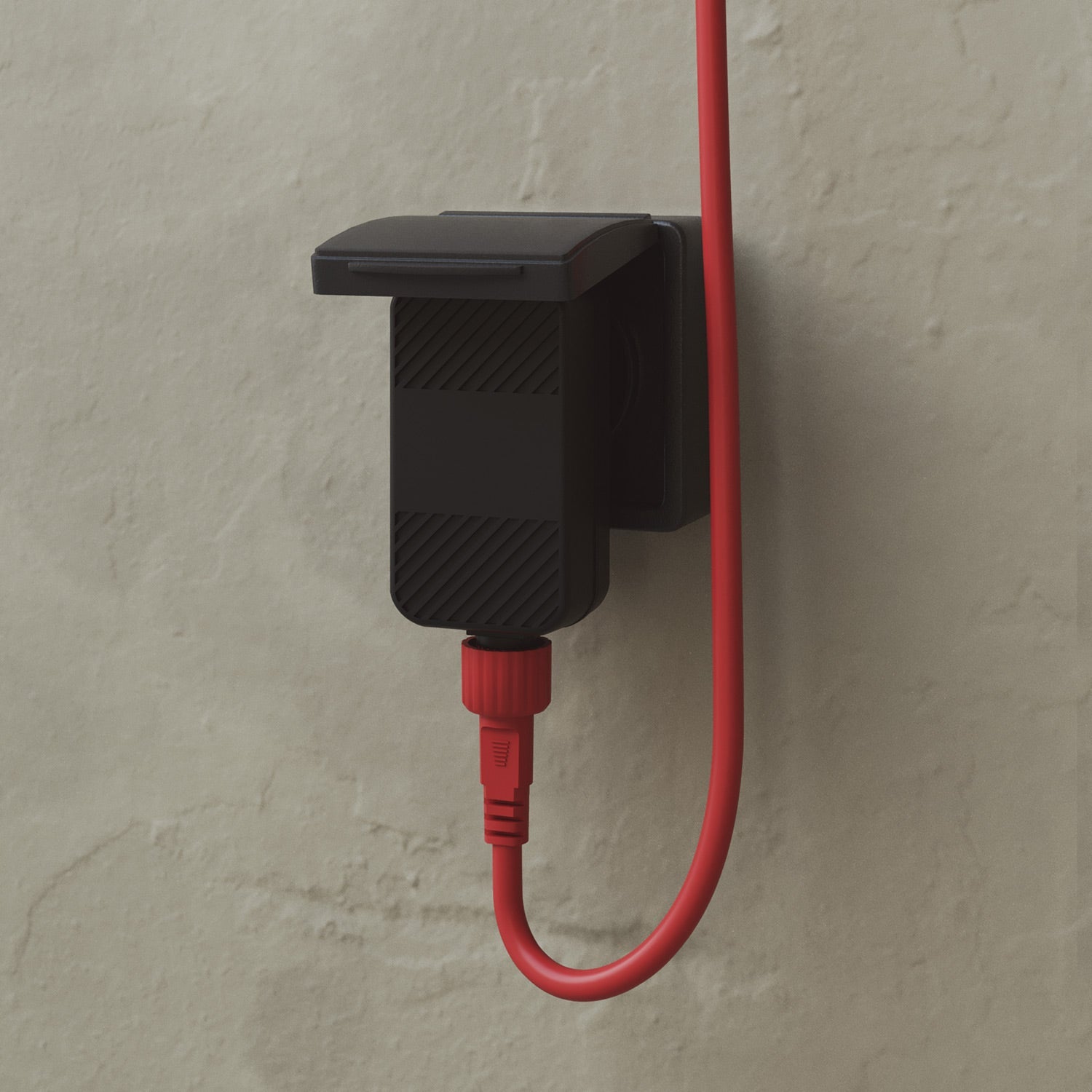 Catena luminosa 3 punti luce da esterno IP67 Rosso Stella Marina - Marina3 Cherry 140 cm