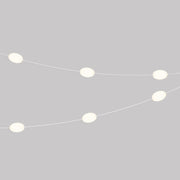 Catena luminosa 6 punti luce da esterno IP67 Bianco sabbia - Marina6