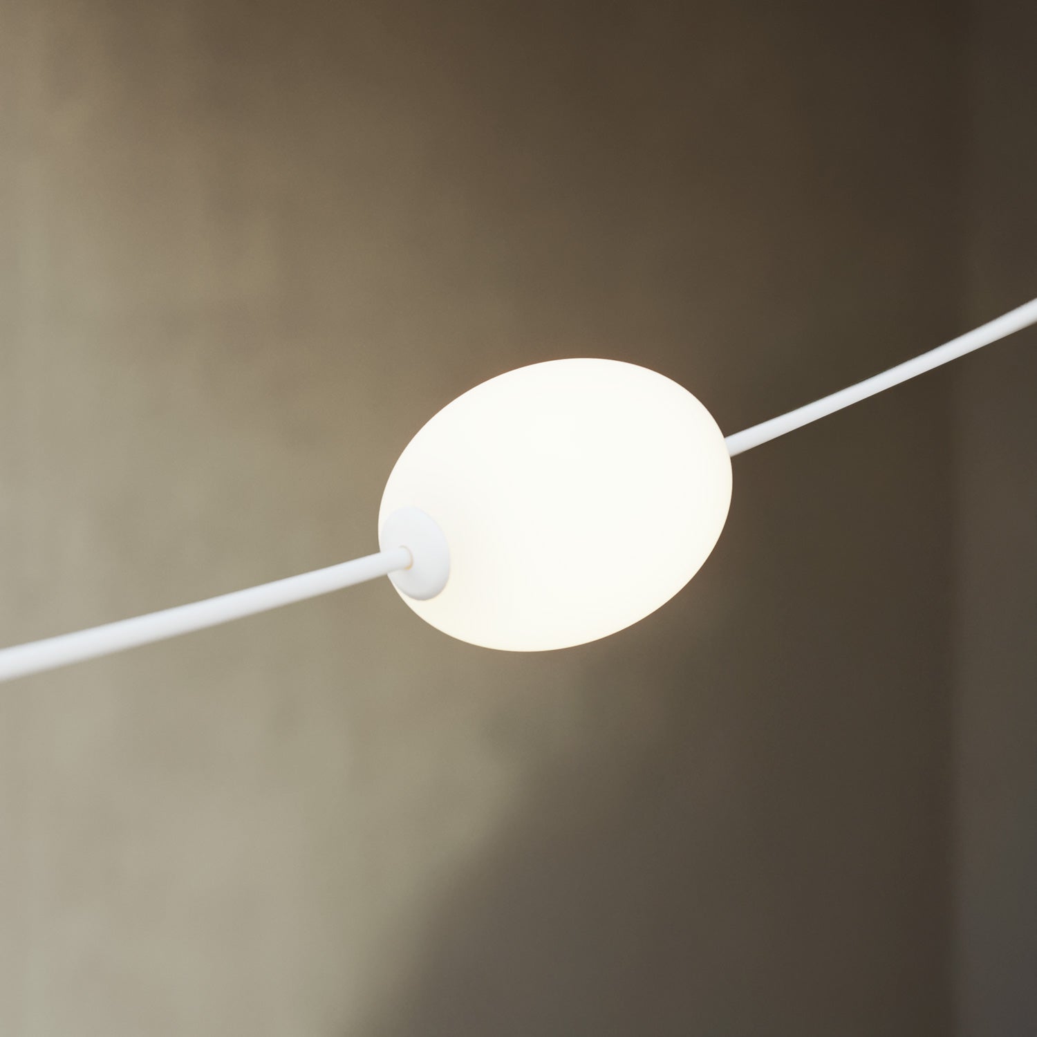 Catena luminosa reticolare 7 punti luce da esterno IP67 Bianco sabbia - Marina GRID