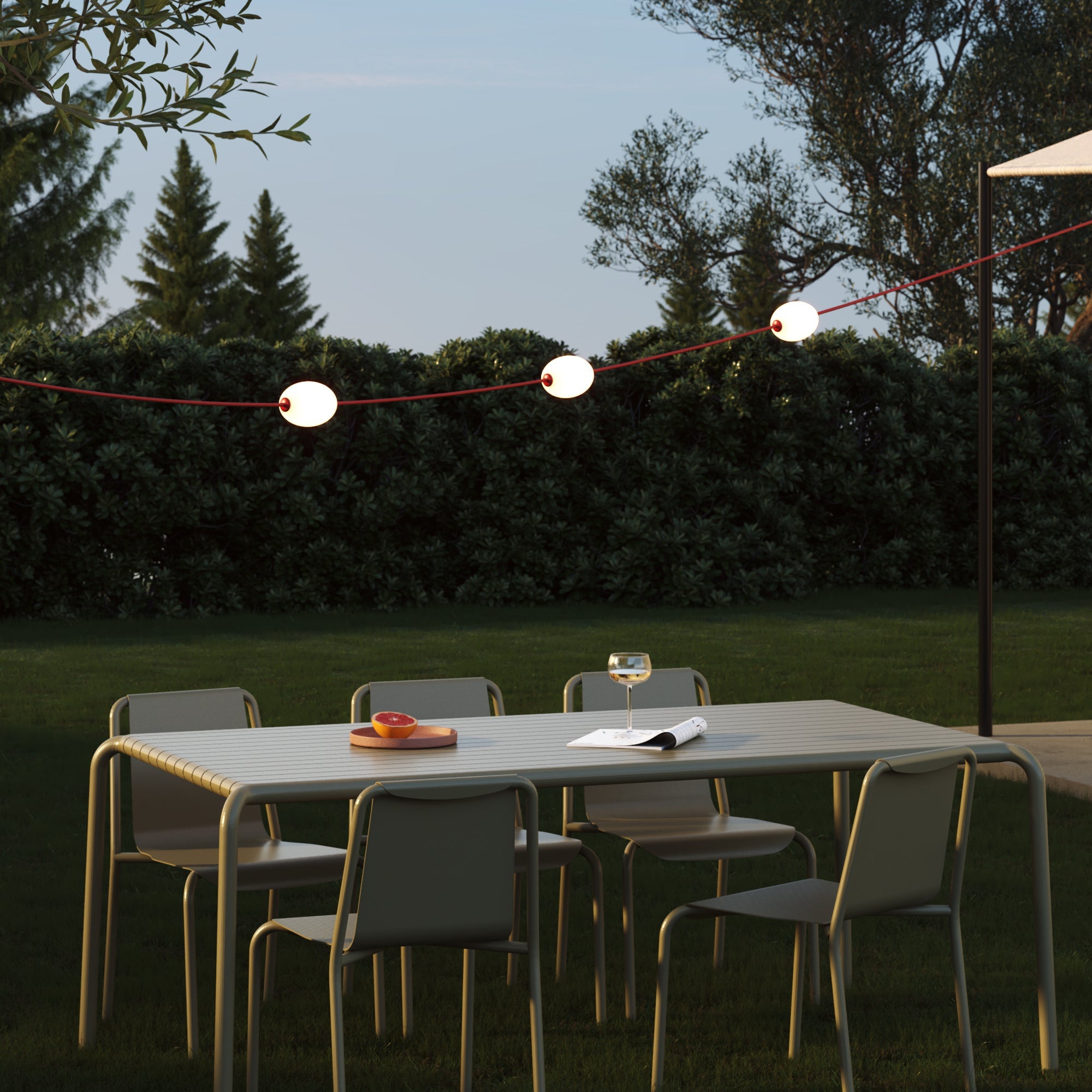 Cavo di connessione tra paralumi 70/140 cm (27 9/16" / 55 1/8") - Marina - Rosso stella marina 70 cm (27 9 16")