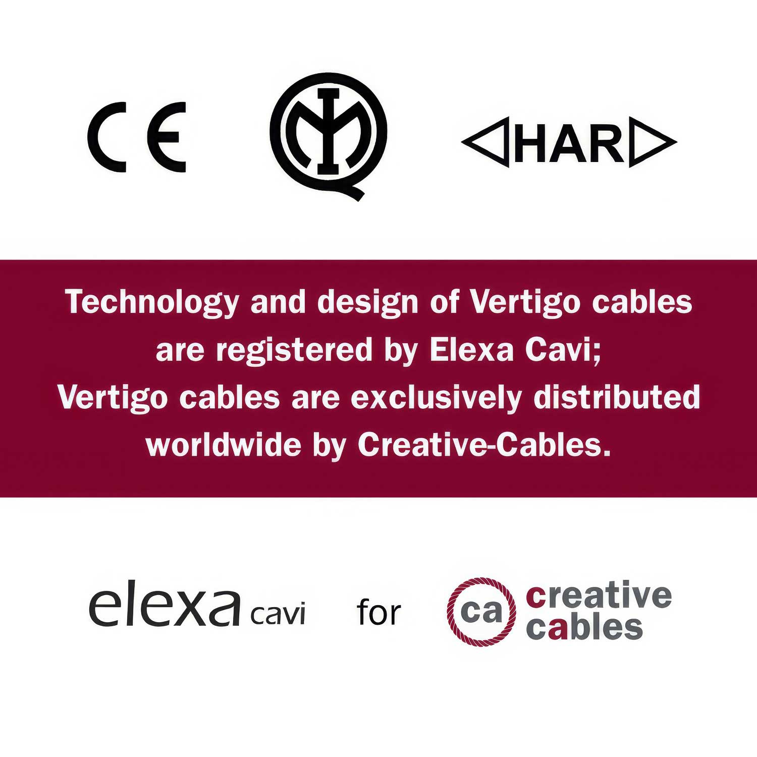 Cavo per illuminazione Optical Nero e Rame Vertigo - L'Originale Creative Cables, per creare lampade moderne - ERM66