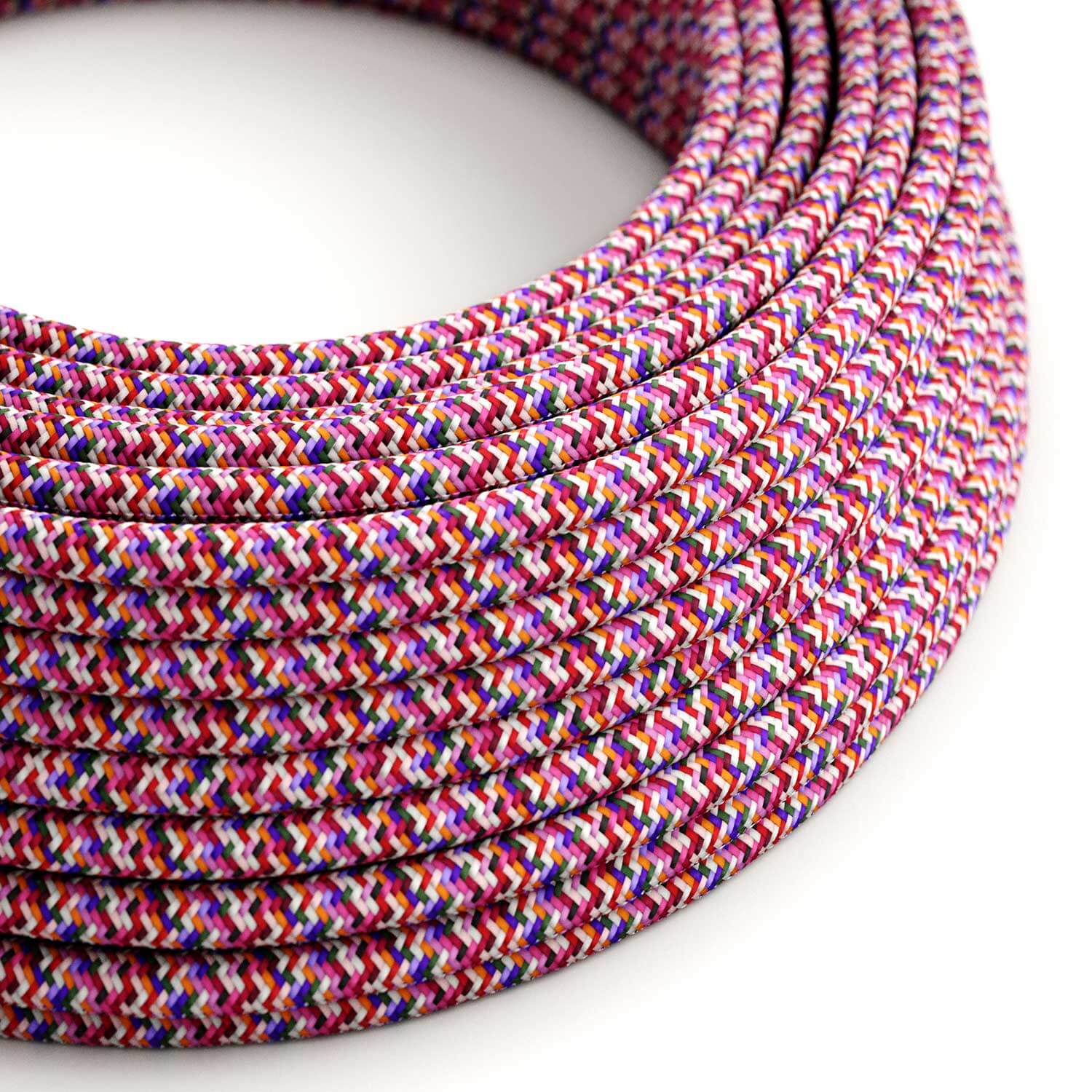 Cavo tessile per illuminazione Pixel Palette Fucsia - L'Originale Creative Cables, per valorizzare le tue lampade - RX00