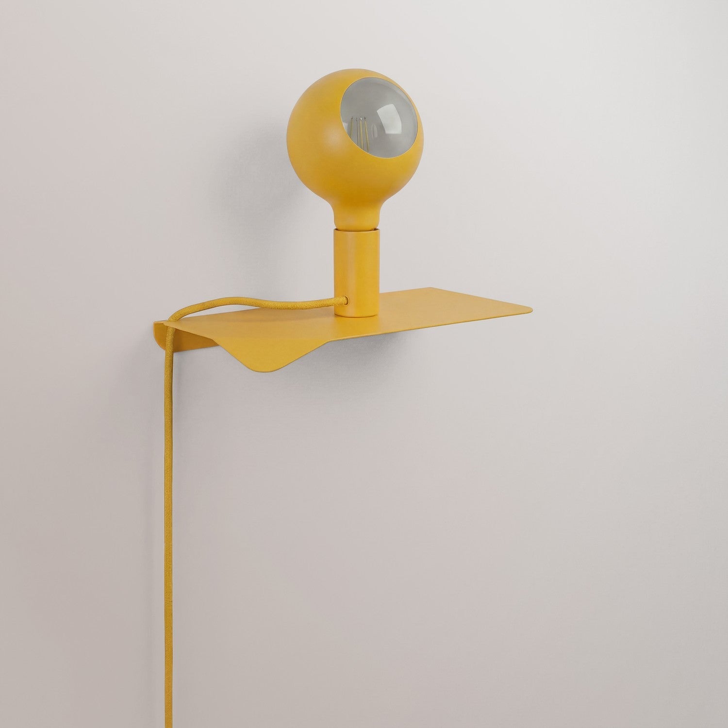 Combo Camo - Lampada con mensola - Giallo - Creative Cables