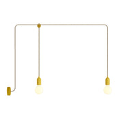 F-Snake Modulair Lampada da esterno IP65 a 2 luci con rosone - Mostarda