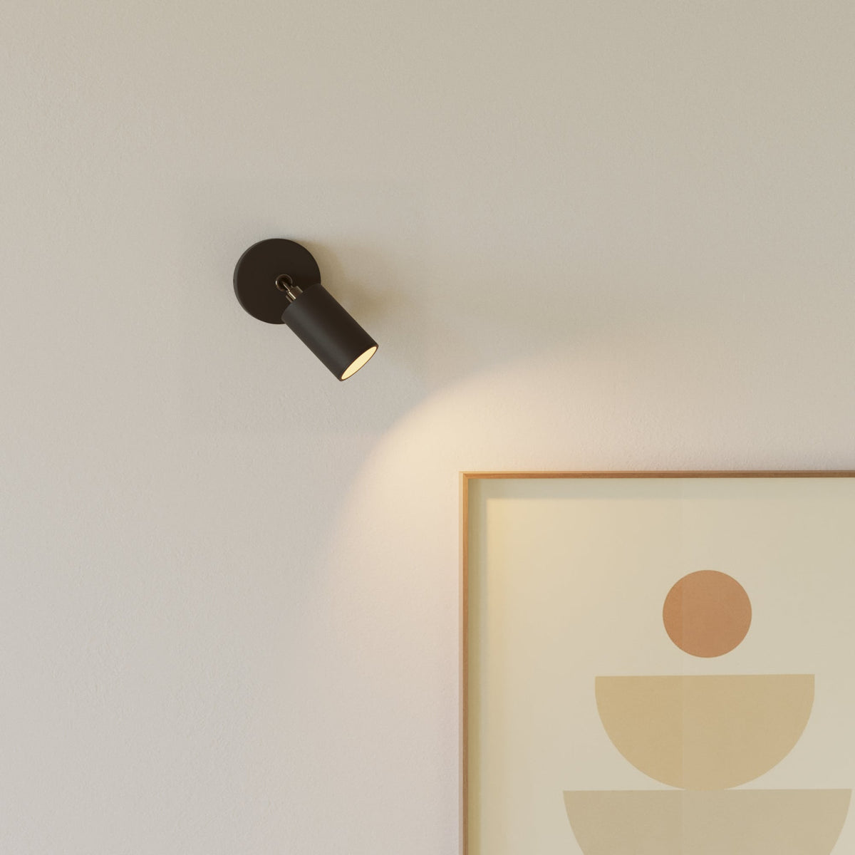 Faretto GU10 orientabile da parete o soffitto Bispot - Nero - Creative Cables