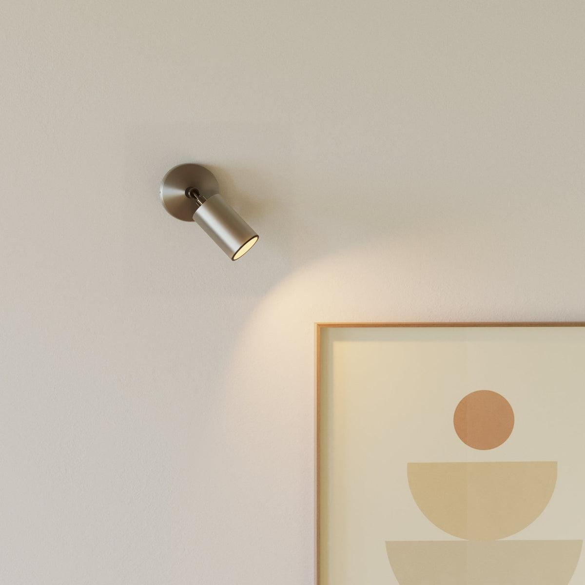 Faretto GU10 orientabile da parete o soffitto Bispot - Titanio satinato / Nero Si No