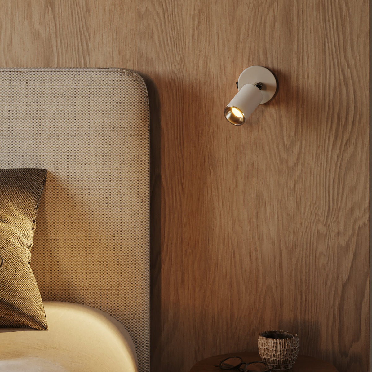 Faretto GU10 Spotlight LED Bispot - Bianco opaco / Cromo