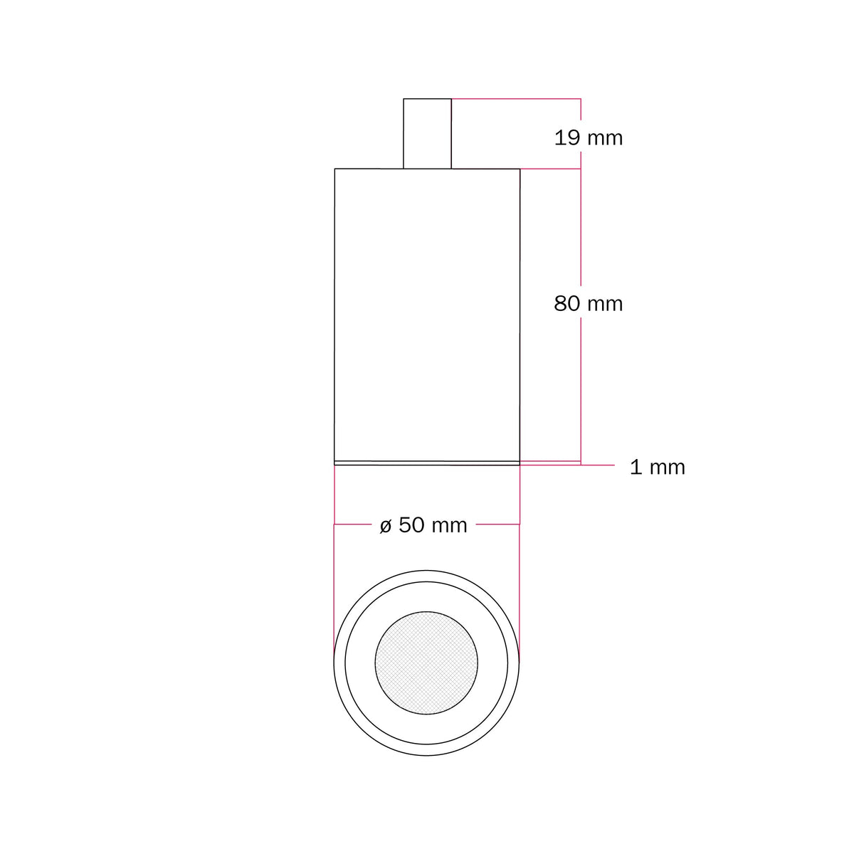 Faretto GU10 Spotlight LED Bispot - Bianco opaco / Rame satinato - Creative Cables