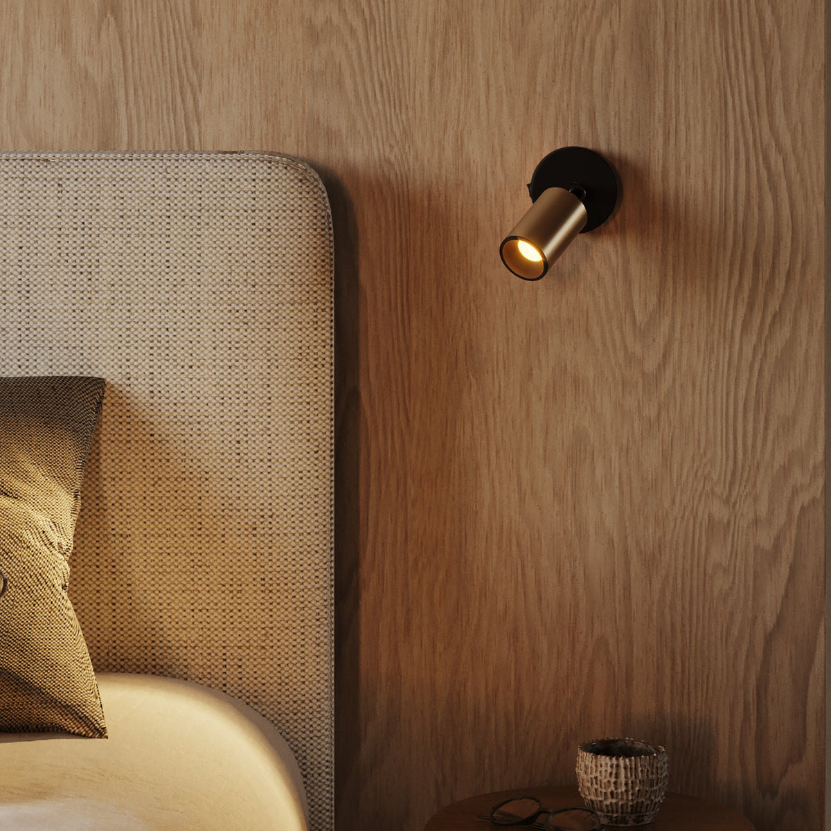 Faretto GU10 Spotlight LED Bispot - Bronzo satinato / Nero - Creative Cables