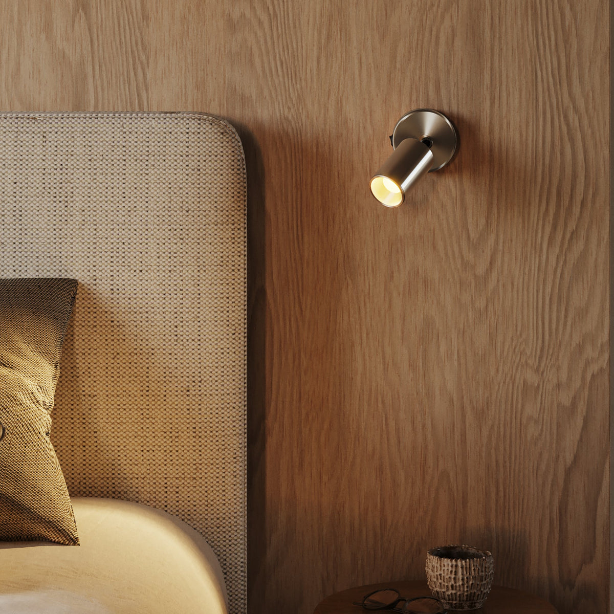 Faretto GU10 Spotlight LED Bispot - Cromo / Titanio satinato - Creative Cables