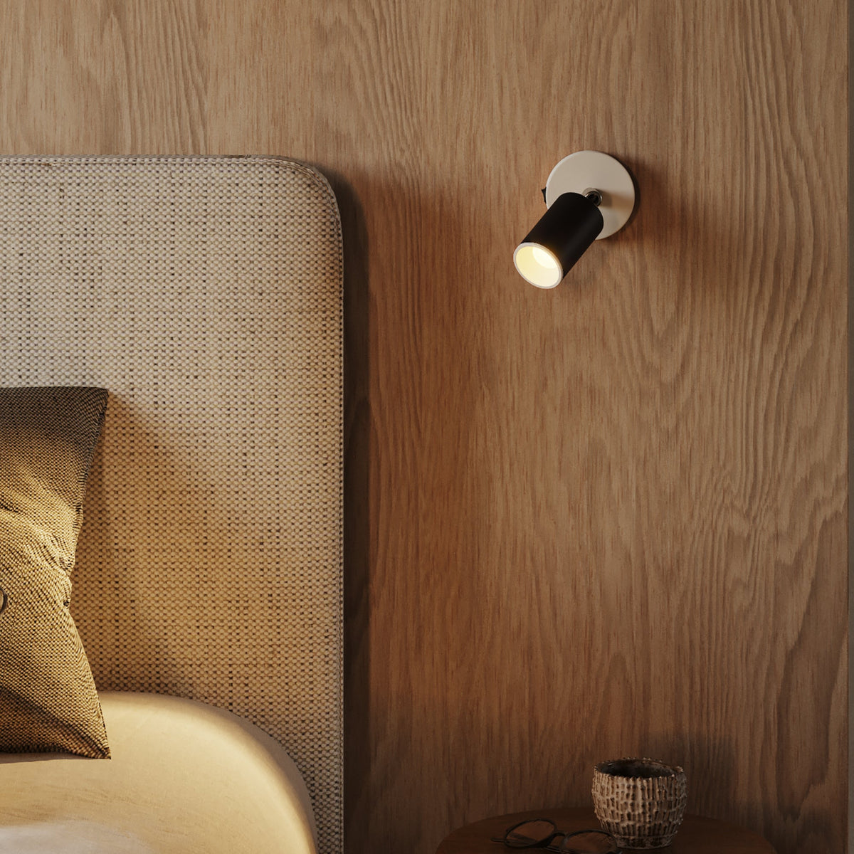 Faretto GU10 Spotlight LED Bispot - Nero / Bianco opaco - Creative Cables