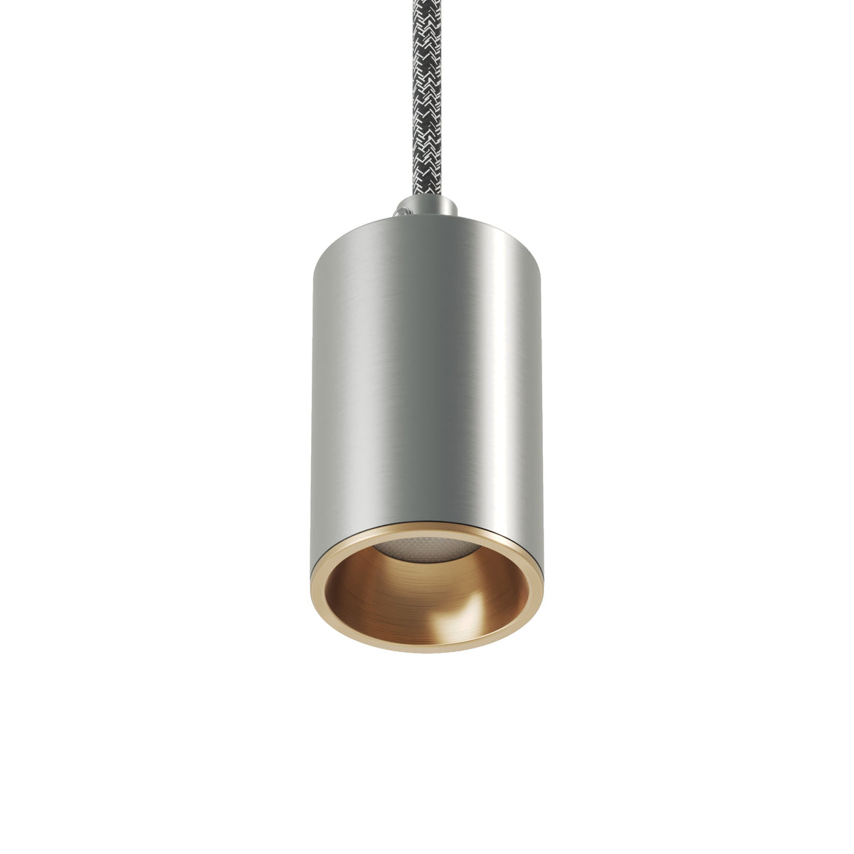 Faretto GU10 Spotlight LED Bispot - Titanio satinato / Bronzo satinato - Creative Cables