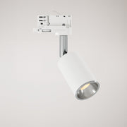 Faretto orientabile Bispot per sistema a binario - Bianco opaco / Cromo - Creative Cables