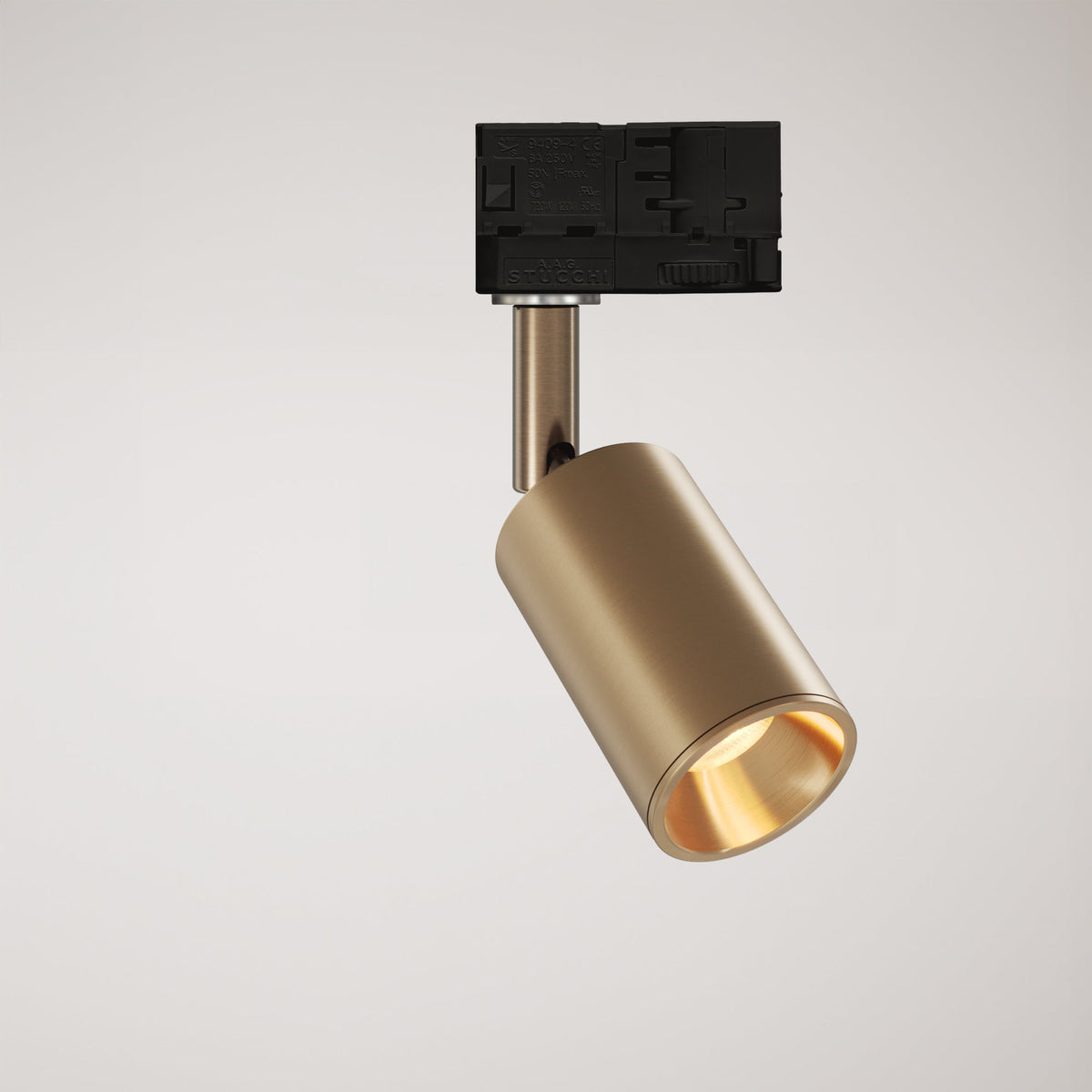 Faretto orientabile Bispot per sistema a binario - Bronzo satinato - Creative Cables