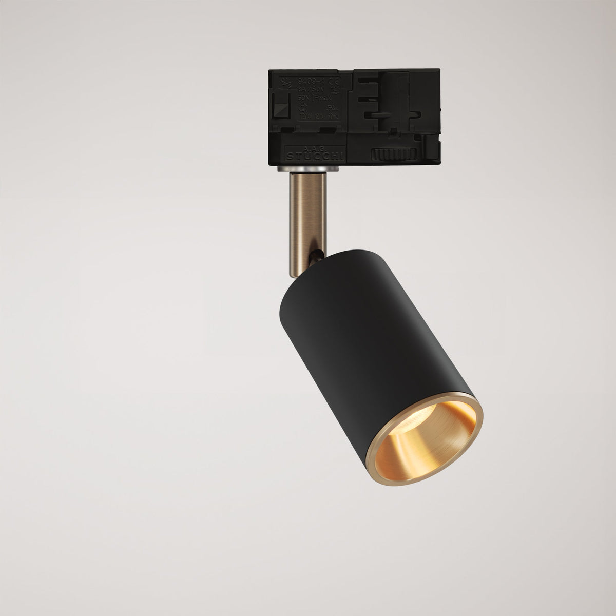 Faretto orientabile Bispot per sistema a binario - Nero / Bronzo satinato - Creative Cables