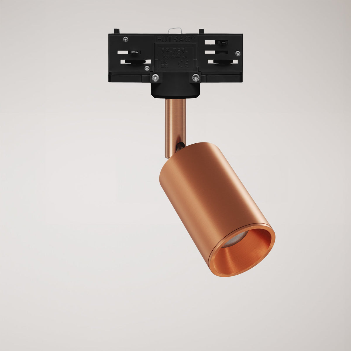 Faretto orientabile Bispot per sistema a binario - Rame satinato - Creative Cables