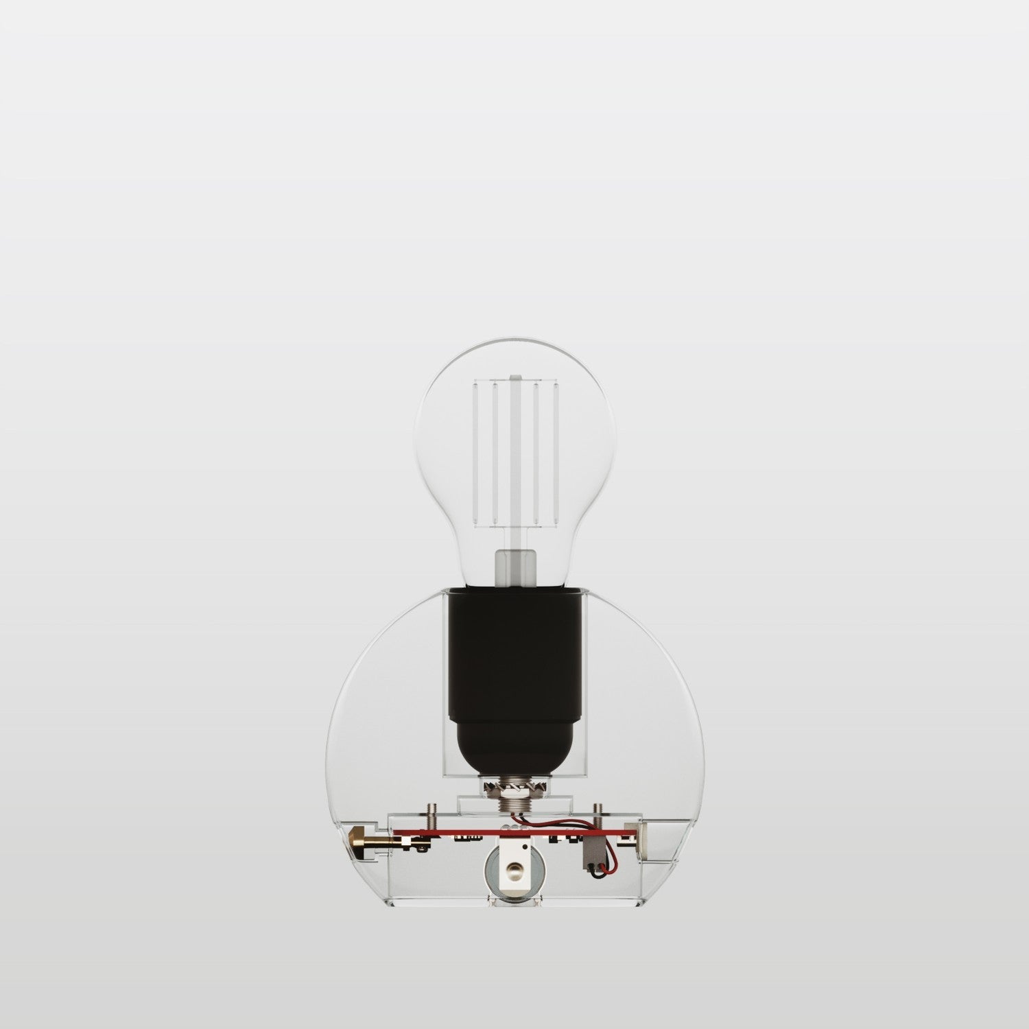 Kit elettronico per lampade a batteria 5V USB-C con portalampada E27 liscio - Nero