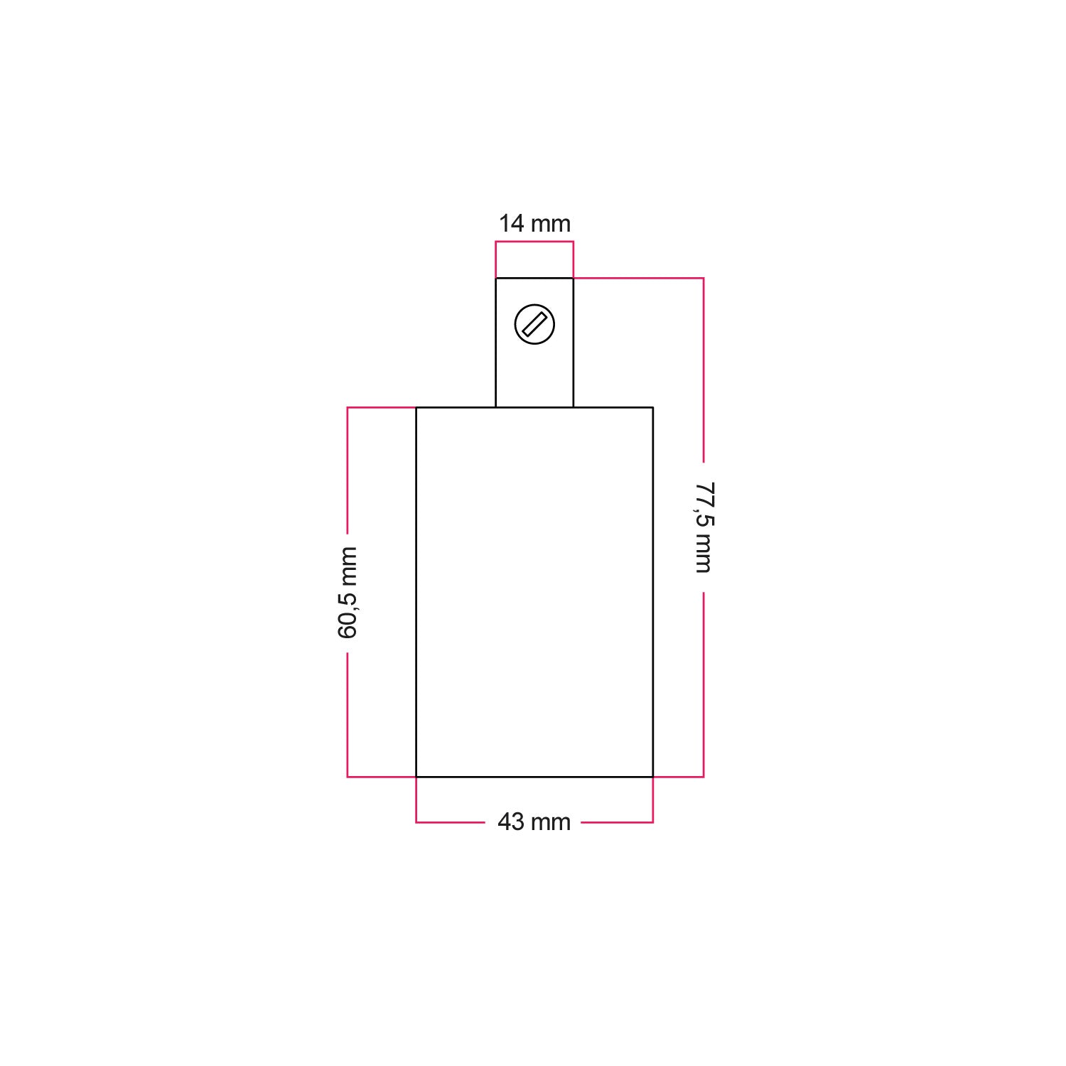 Kit portalampada E27 cilindrico in metallo - Ottone Cilindrico
