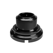 Kit presa Schuko da parete e base in porcellana - Nero