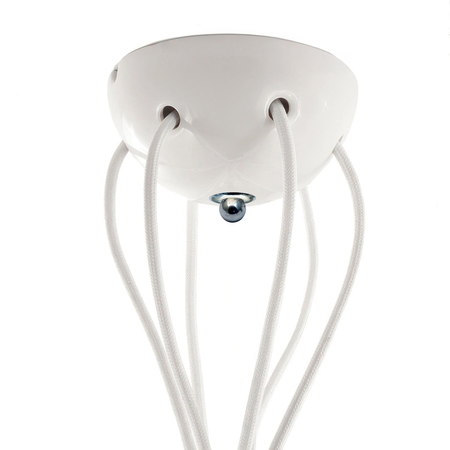 Kit rosone in ceramica a 6 fori - Bianco