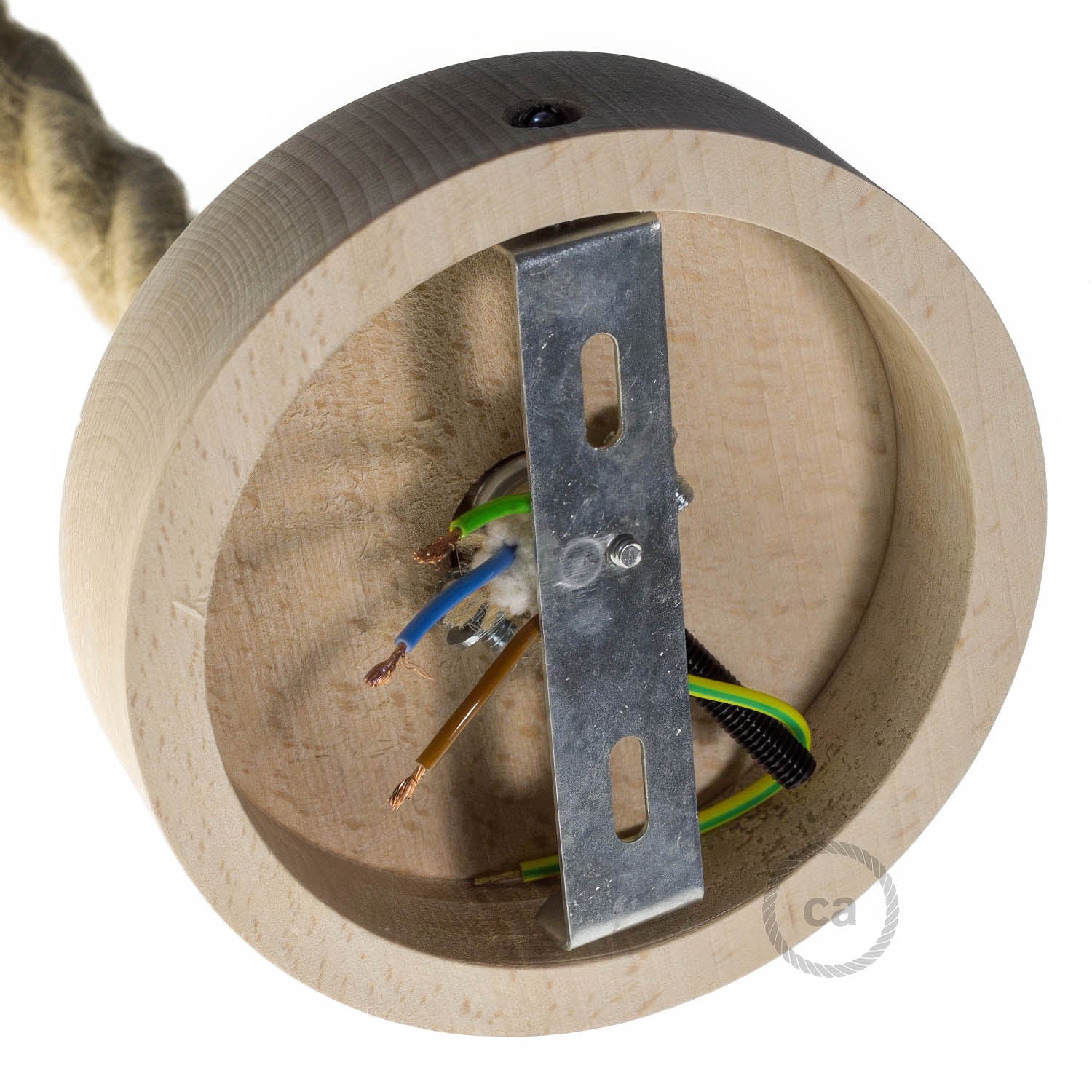 Kit rosone in legno per cordone 2XL - Neutro