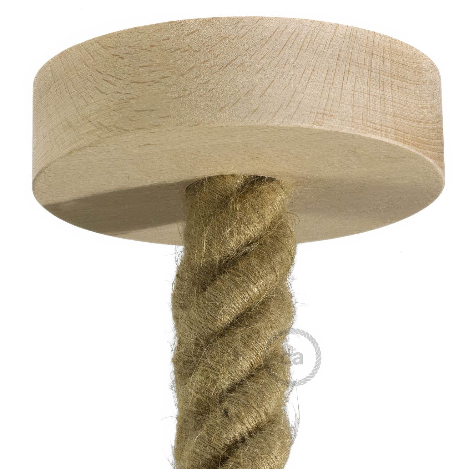 Kit rosone in legno per cordone 3XL - Neutro