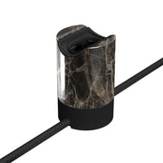 Kit Spostaluce esse14 con portalampada S14d - Effetto Brown marble