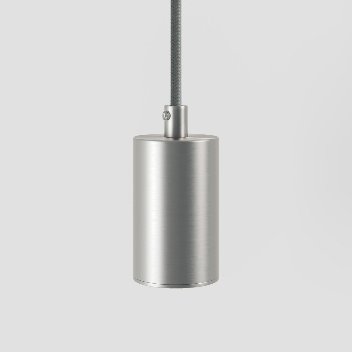 Lampada a sospensione con faretto GU10 Bispot per sistema a binario - Titanio satinato - Creative Cables