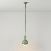 Lampada a sospensione Filotto Metallico con lampadina Lucia - Verde - Creative Cables