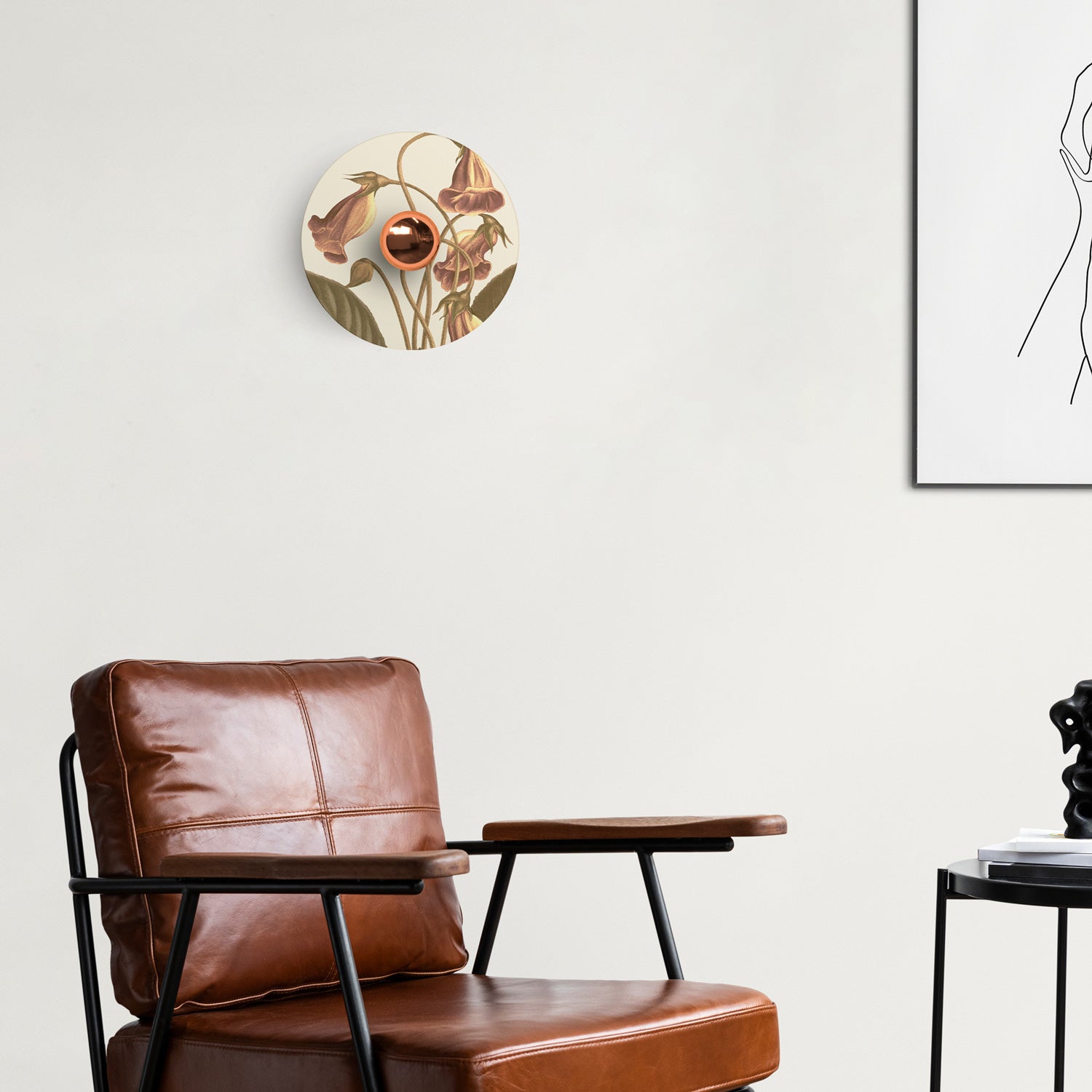 Lampada da parete o soffitto con paralume a disegni floreali 'Blossom Haven' Botanico Gloxinia - Waterproof IP44